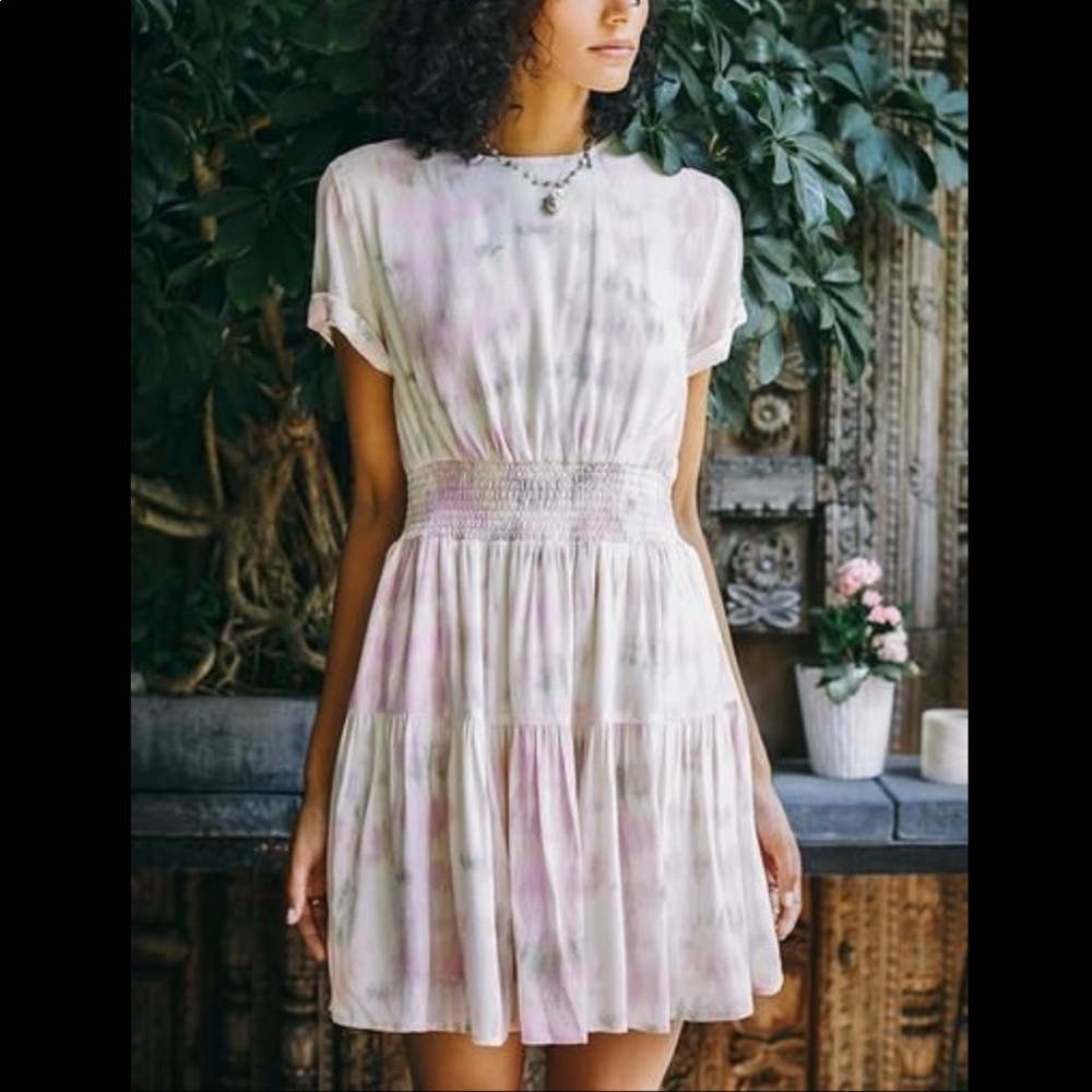 NWOT Anthropologie DOLAN Gigi Smocked Waist Dress
